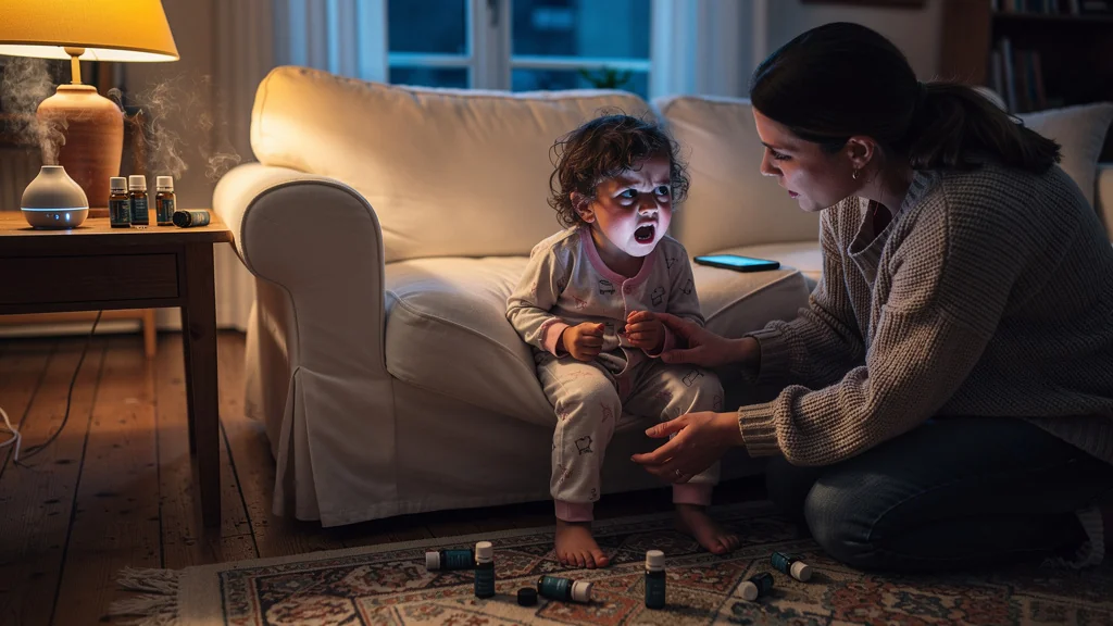 Enfant en choc allergique aux huiles essentielles, urgence familiale et danger des huiles essentielles